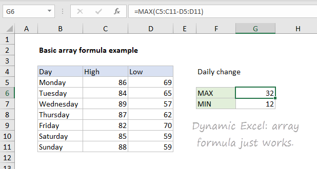 Table array excel что это